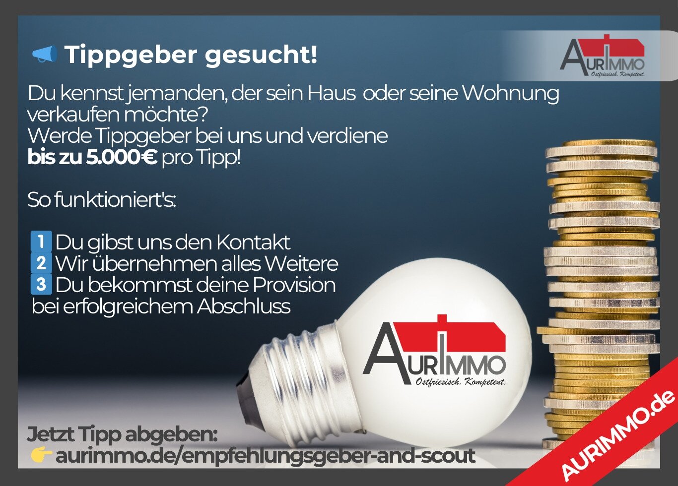 Tausche Geld gegen Immobilie! Tausche Geld gegen Immobilie!