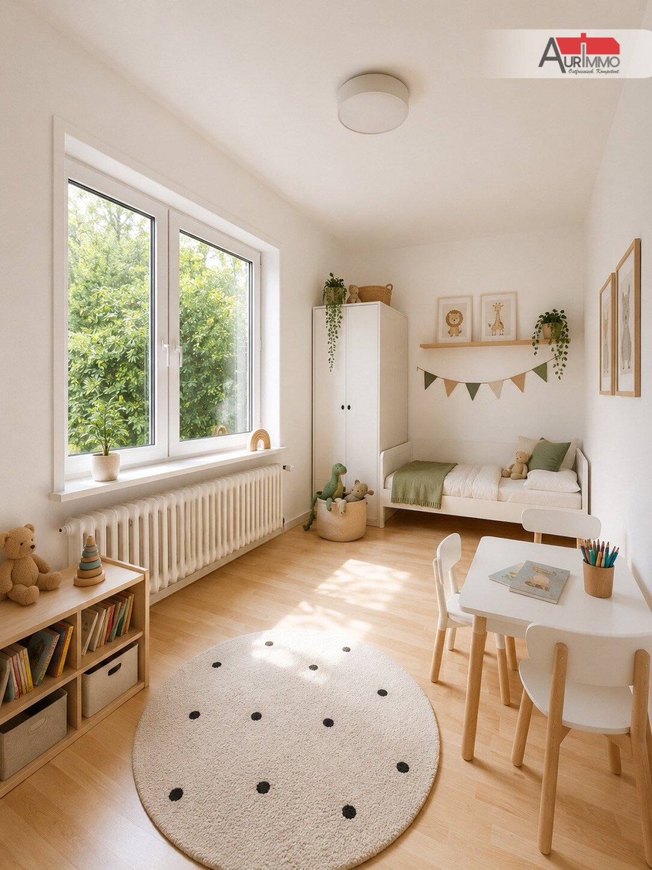 Kinderzimmer mit Mustereinrichtung Kinderzimmer mit Mustereinrichtung