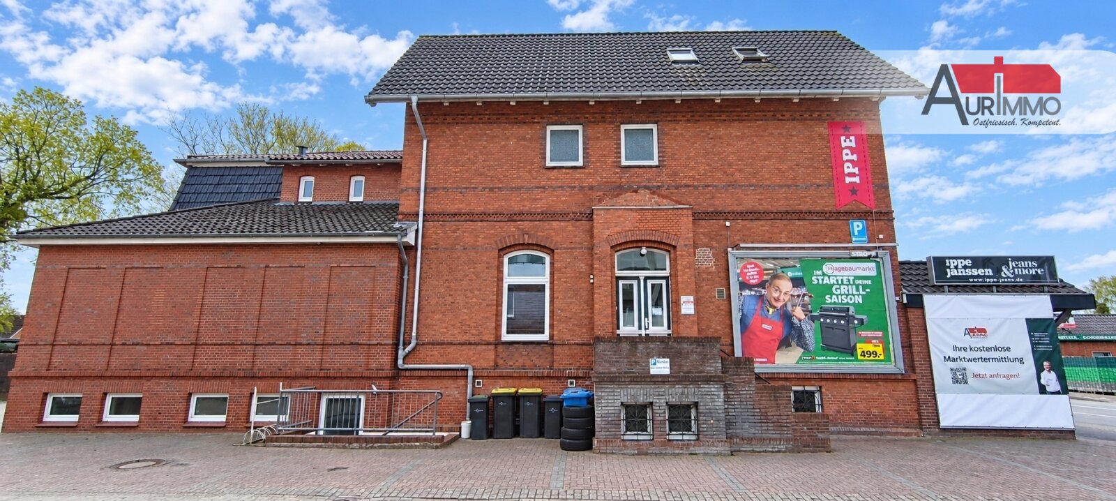 Seitenansicht Eingänge Seitenansicht Eingänge